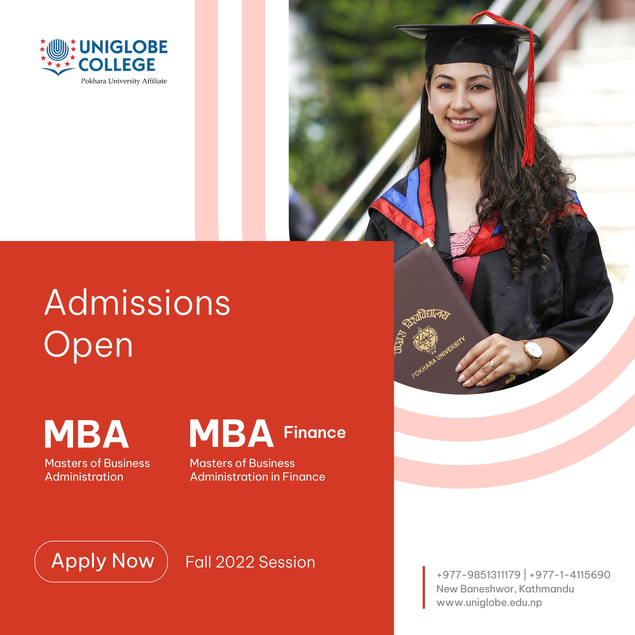 Admissions open to MBA / MBA(Finance) 2022 Fall Session