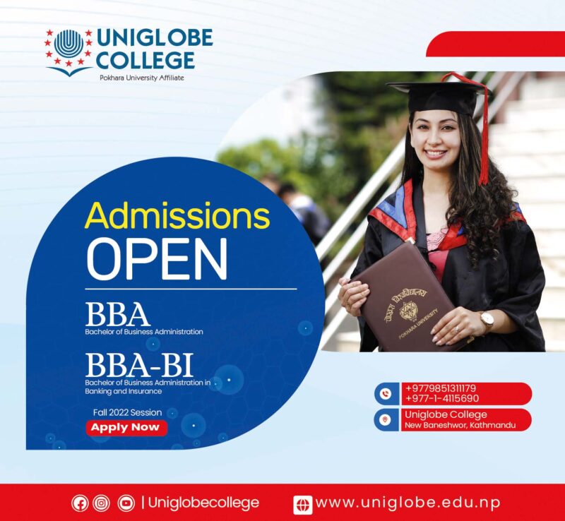 Admissions Open BBA BBA BI Fall 2022 Session UNIGLOBE COLLEGE