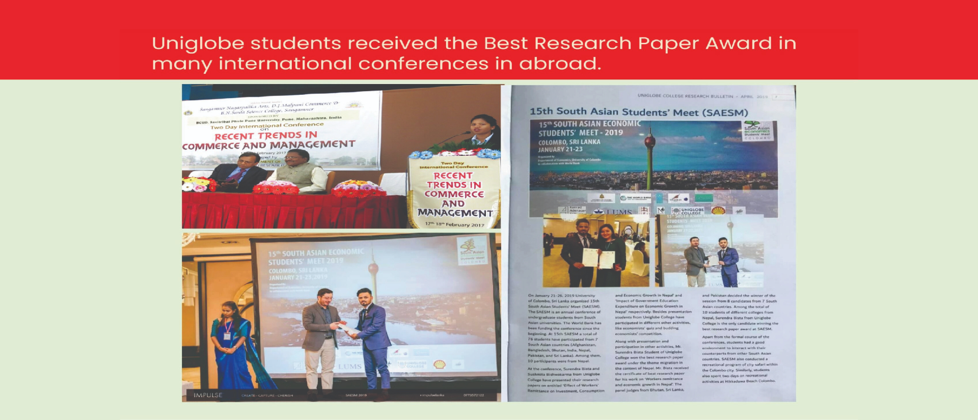 Achiements of Uniglobe College-2025-05